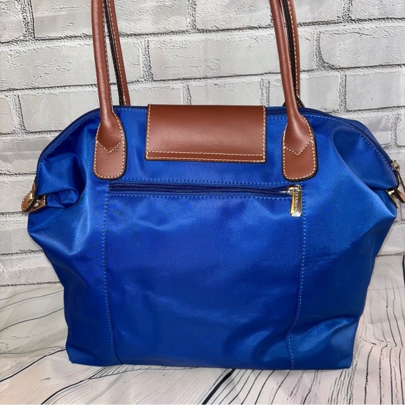 HEXAGONA PARIS POP Shoulder Tote Bag Cowhide Leather and Nylon - Picture 6 of 15